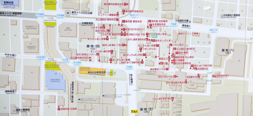 築地市場地圖