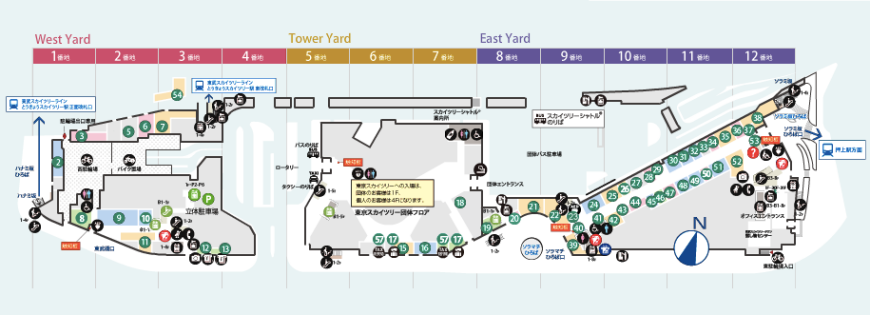 東京晴空街道1樓示意圖