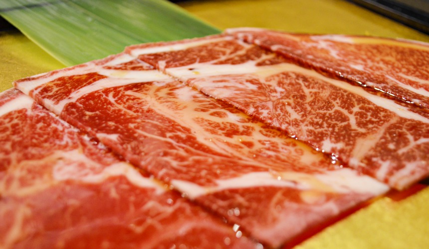 日本和牛吃到飽東京人氣燒肉名店「六歌仙」高級里脊肉