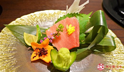 東京高級和牛涮涮鍋推薦:新宿歌舞伎町「牛龍」神戶牛特選涮涮鍋套餐的生魚片