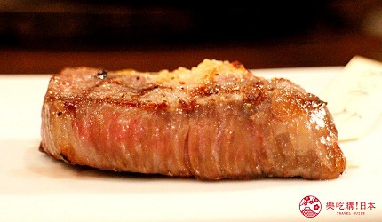 東京高田馬場燒肉激戰區的A5黑毛和牛絕品美味「吟まるJr.」的嚴選稀有部位「吟まる組合」(厳選希少部位「吟まるセット」)的腰脊芯(カイノミ)