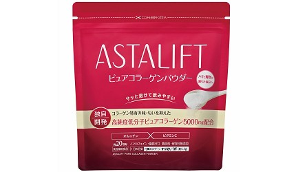日本藥妝買膠原蛋白推薦ASTALIFT(艾詩緹)的「精純膠原蛋白粉」的包裝