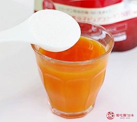 日本藥妝買膠原蛋白推薦ASTALIFT(艾詩緹)的「精純膠原蛋白」加入果菜汁試喝第一步