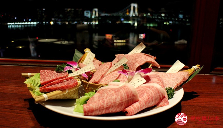 台場逛街購物景點aqua city美食燒肉GARUVA