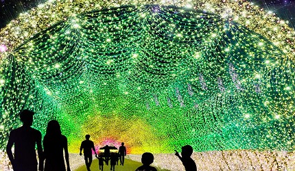 2019年去东京睇灯饰热点大井竞马场TOKYO MEGA ILLUMINATION 2019-2020的当饰隧道