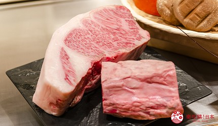 东京银座和牛铁板烧「しろや银座亭」提供的和牛松阪牛